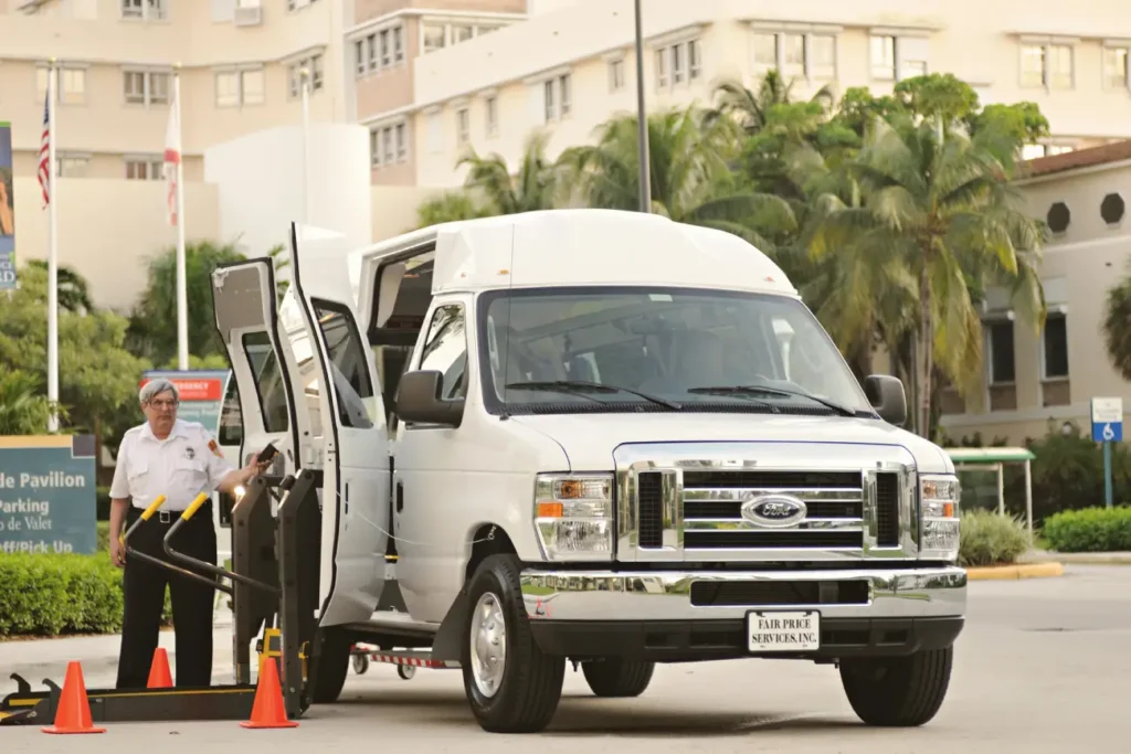 Transportation Van with Wheelchair Access and Driver